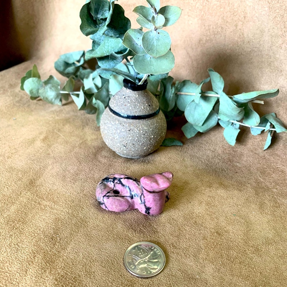 Rhodonite Cobra Carving